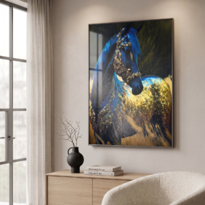 Midnight Sapphire Stallion Canvas