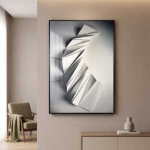 Ivory Prism Flow Canvas