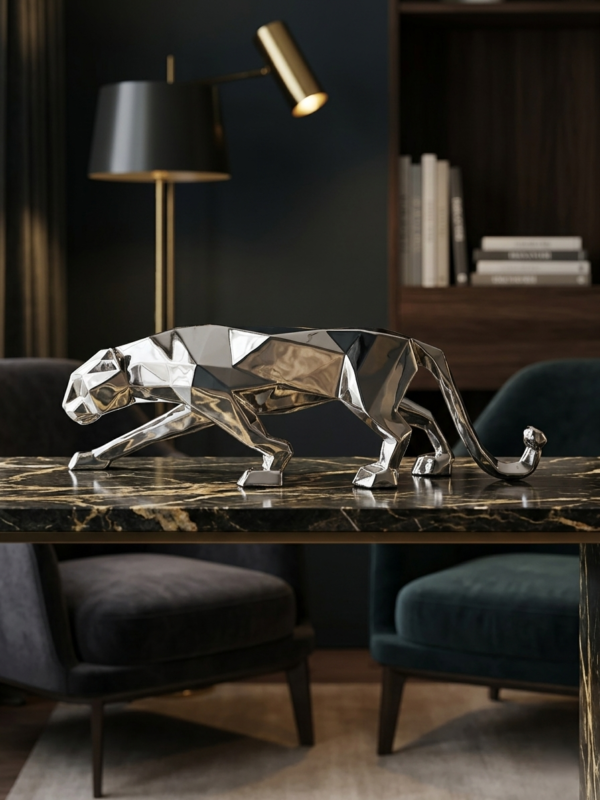 Abstract Leopard Art Sculpture
