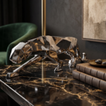 Abstract Leopard Art Sculpture