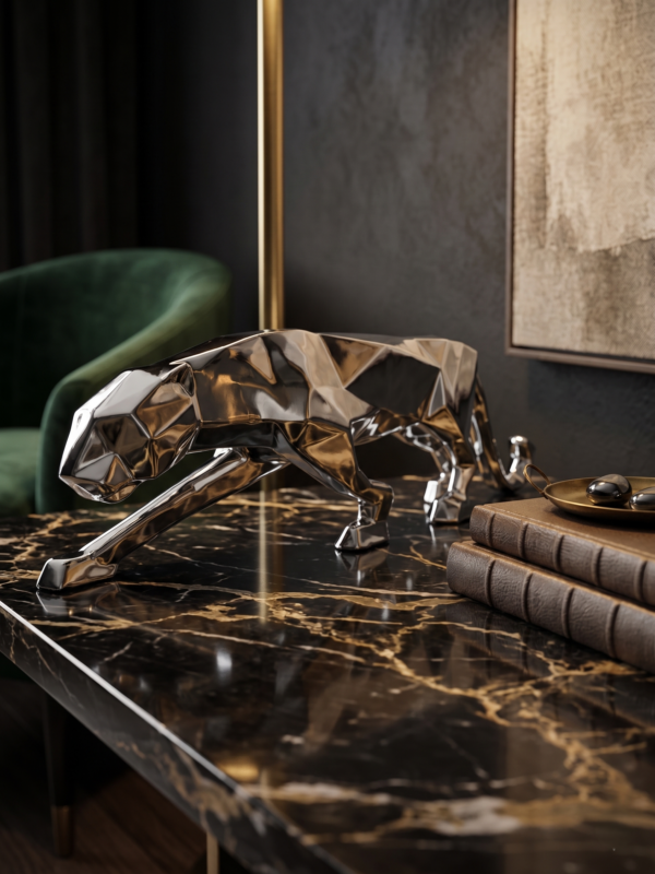 Abstract Leopard Art Sculpture