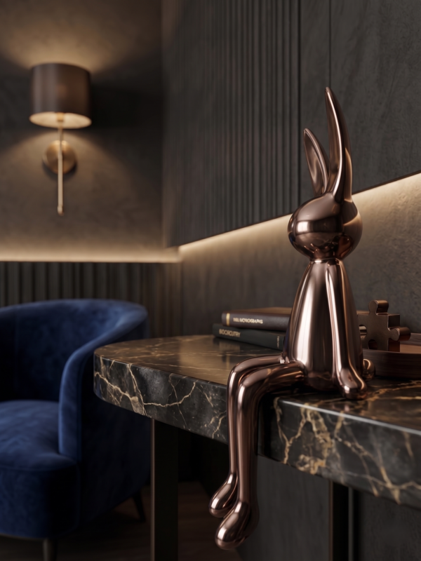 Elegant Sitting Rabbit