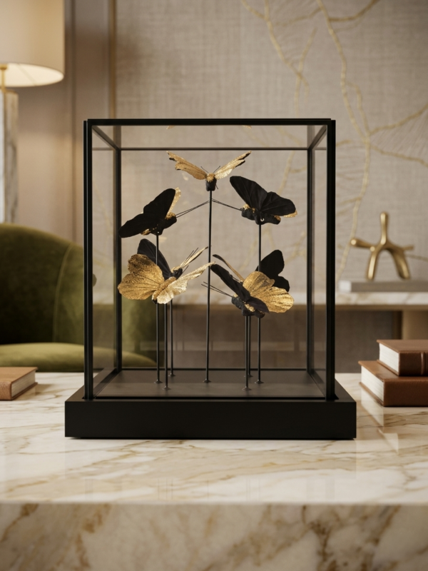 Golden Butterfly Display Box