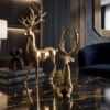 Golden Majesty Deer Duo