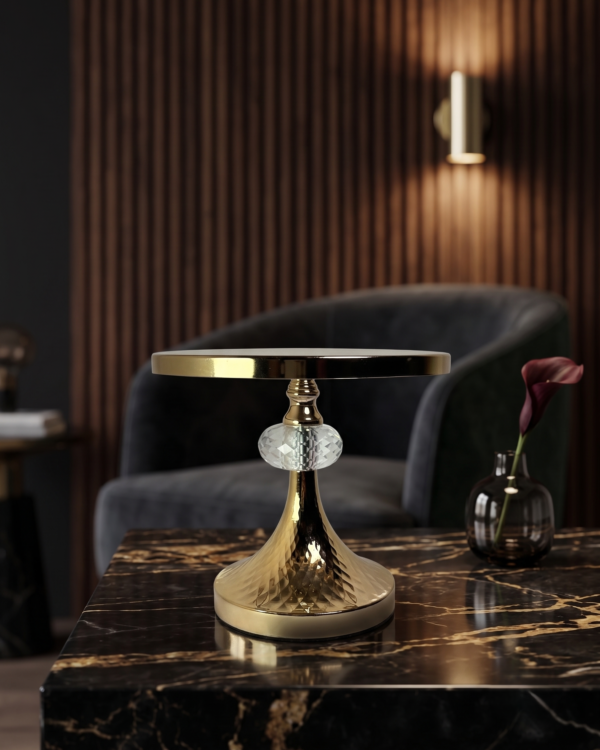 Golden Elegance Dessert Stand