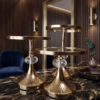 Golden Elegance Dessert Stand