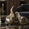 Golden Abalone Shell Art Sculpture