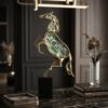 Emerald Regal Horse Sculpture
