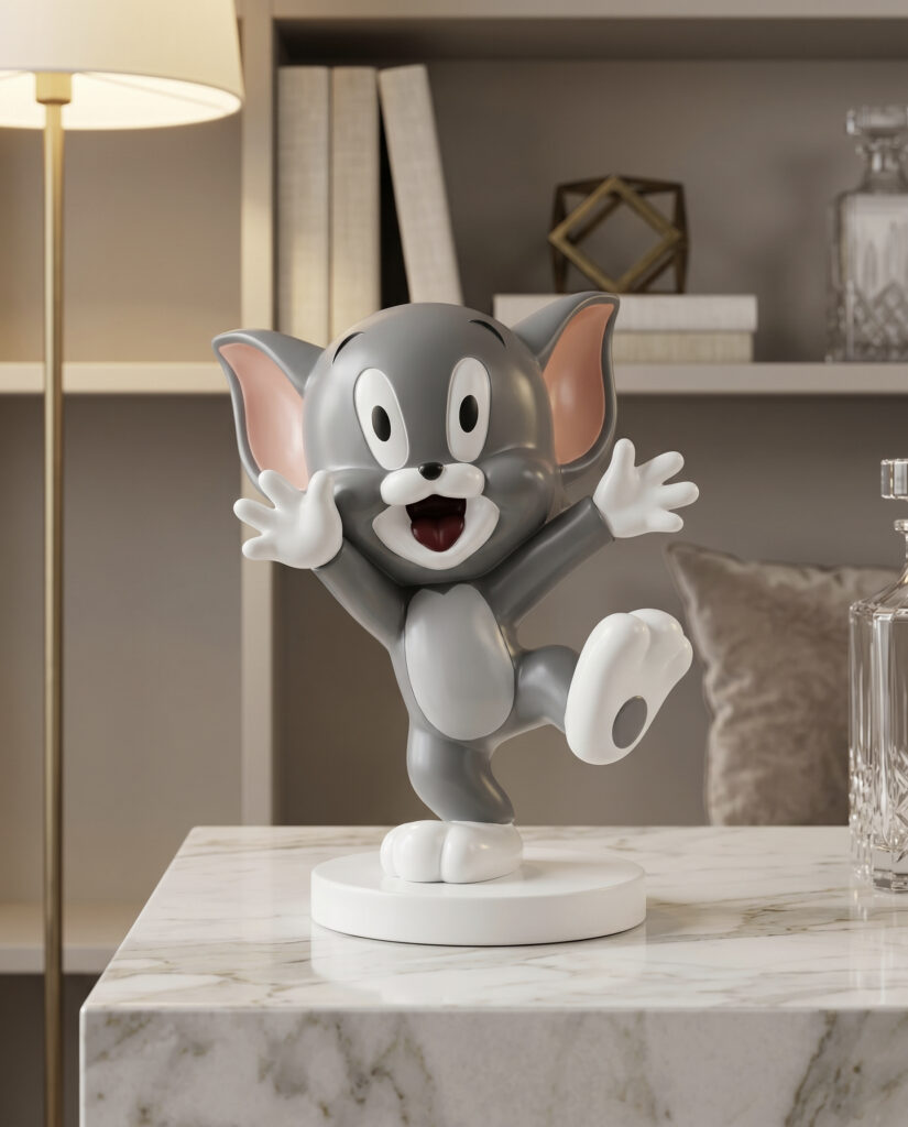 Joyful Kitty Art Statue
