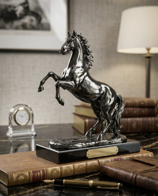 Luxury Black Horse Statue