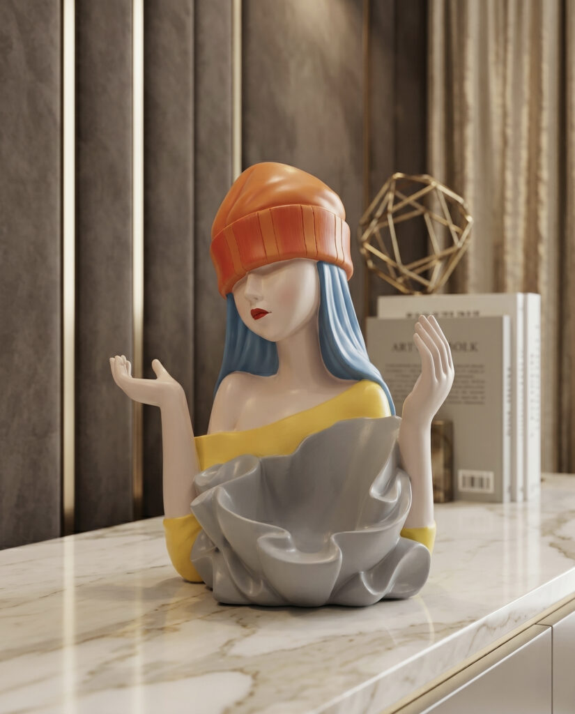 Luna Grace Decorative Bowl Statue