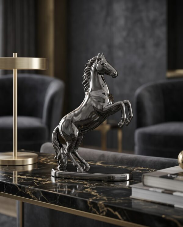 Luxury Black Horse Statue