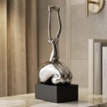 Silver Ascension Art Sculpture