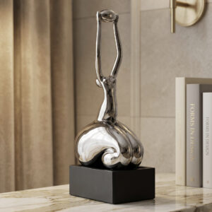 Silver Ascension Art Sculpture