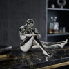 Silver Serenity Thinker Sculpture