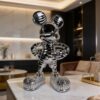 Luxury Chrome Mouse Statue