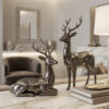 Majestic Deer Duo Statue