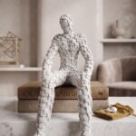 Mosaic Human Decorative Statue