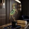 Emerald Regal Horse Sculpture
