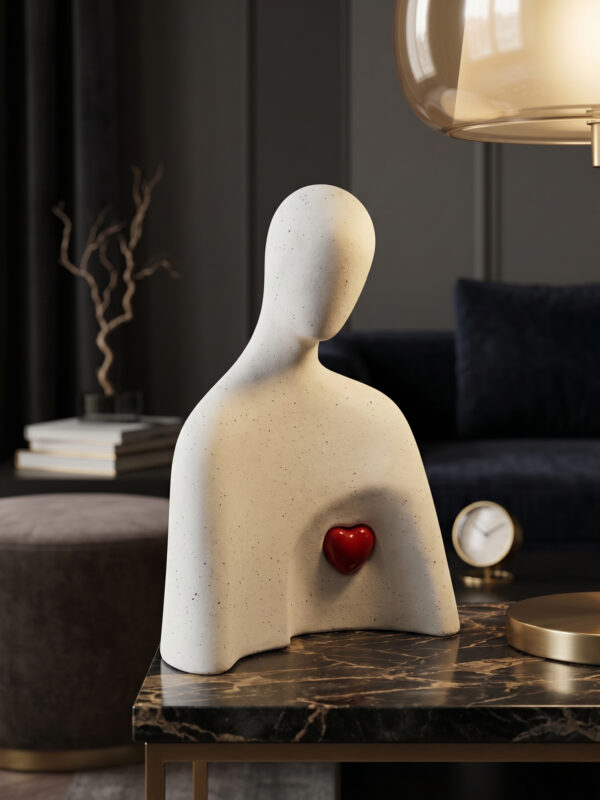 Modern Heart Soul Decorative Statue