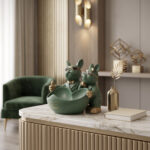 Luxury French Bulldog Couple Tray
