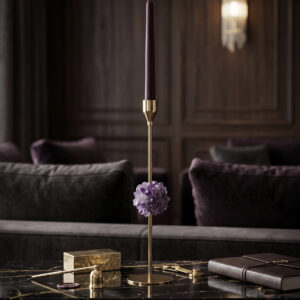 Elegant Crystal Taper Candle Holder