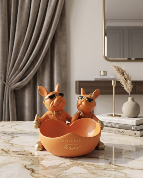 Modern Pig Couple Decorative Tray