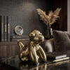 Metallic Balloon Monkey Figurine
