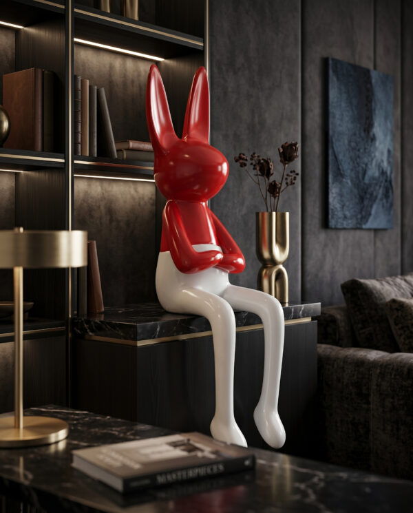 Elegant Bunny Decorative Figurine