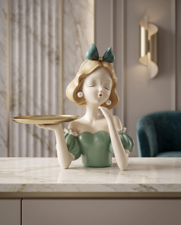 Modern Lady Decorative Tray