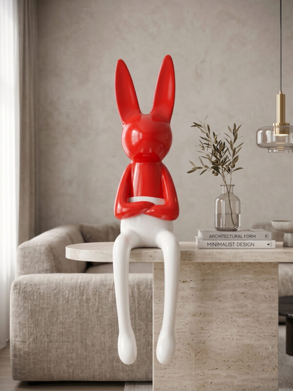 Elegant Bunny Decorative Figurine