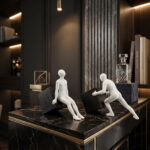 Abstract Human Figure Showpiece Set