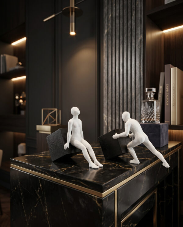 Abstract Human Figure Showpiece Set