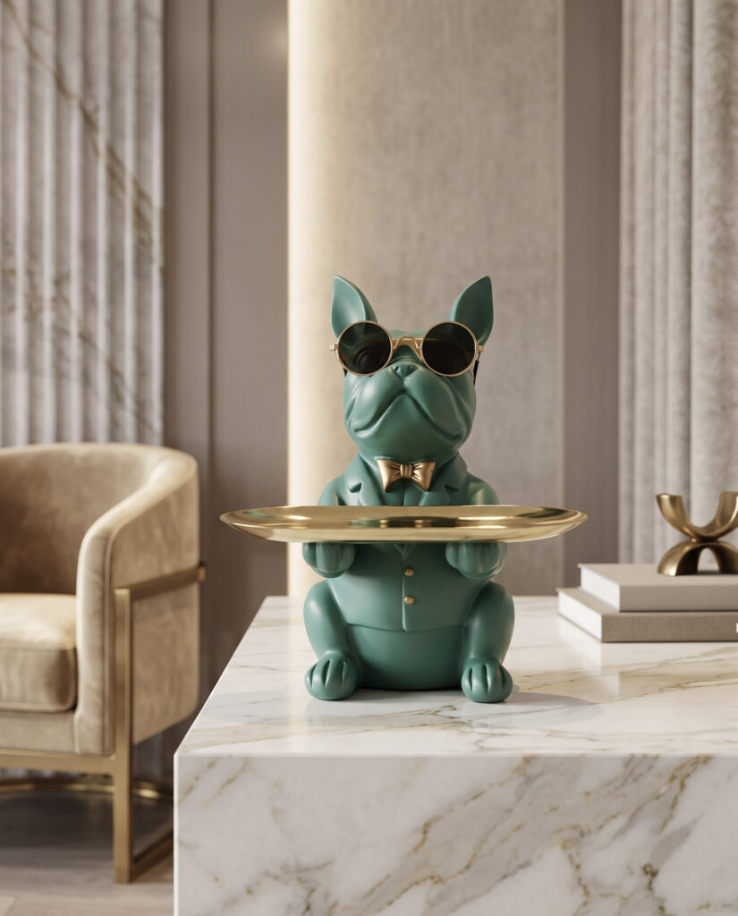 Luxury French Bulldog Butler Tray