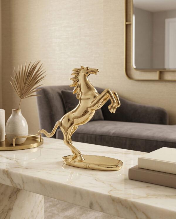 Royal Golden Horse Showpiece