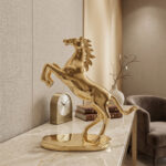 Royal Golden Horse Showpiece