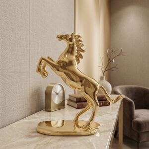 Royal Golden Horse Showpiece