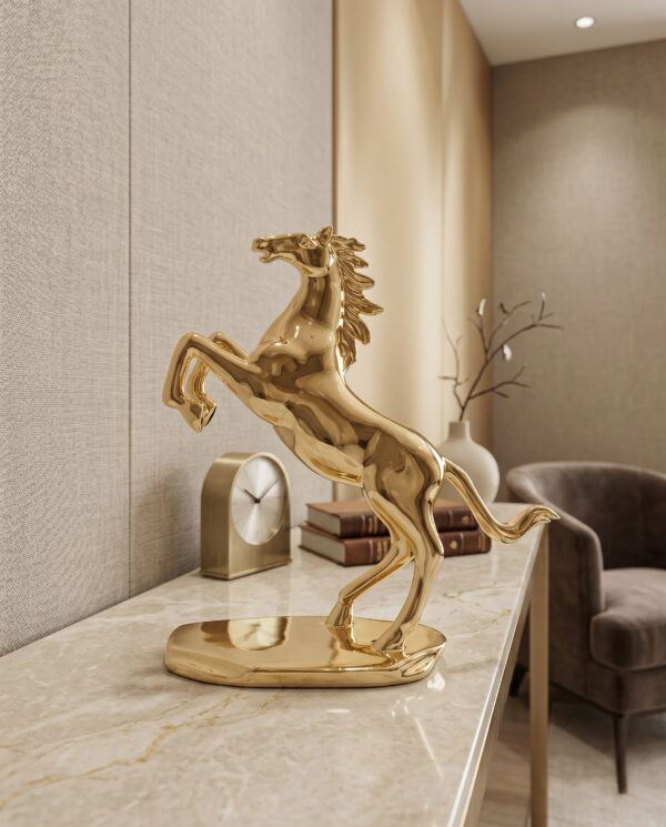 Royal Golden Horse Showpiece